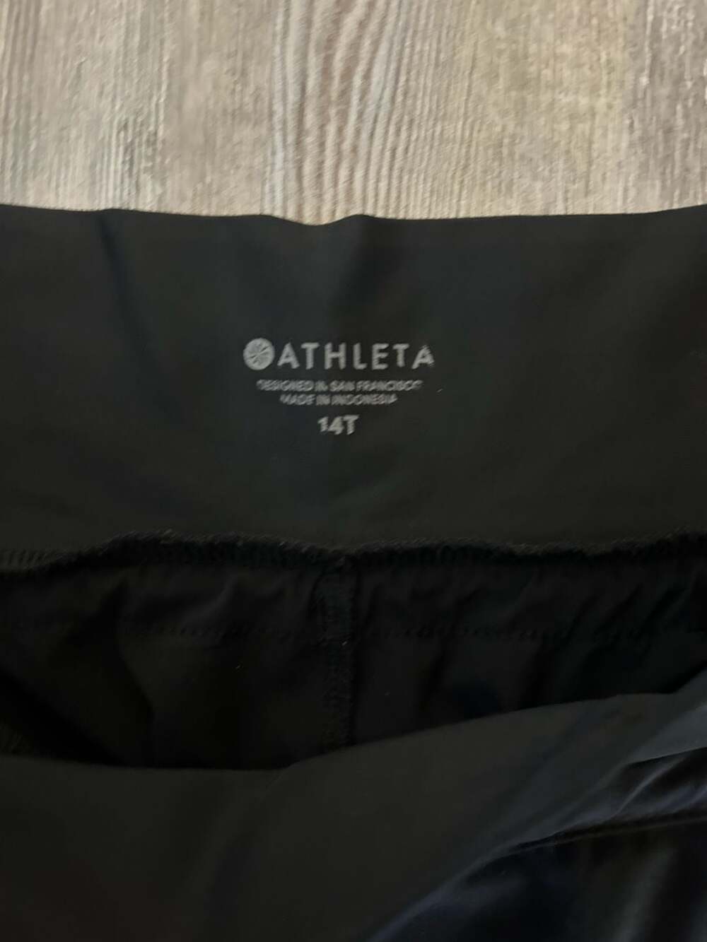 Athleta Black Cargo Joggers Size 14T - Picture 2 of 7